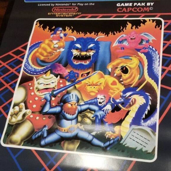 Poster - Ghosts 'N Goblins, NES cover art (NEW) - Capcom - Nintendo - Picture 2 of 7